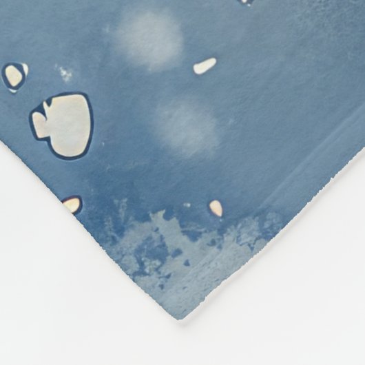 Australische Kelpie in Sledge Laat het Sneeuw Kers Fleece Deken (Hoek)