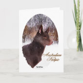 Australische Kelpie Kerst Kaarten Cadeaus (Voorkant)