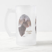 Australische Kelpie kerstcadeautjes Matglas Bierpul (Links)
