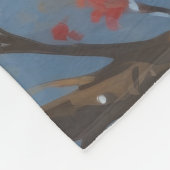 Australische Kelpie Kerstfeest Sneeuwscène Fleece Deken (Hoek)