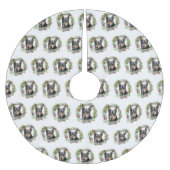 Australische Kelpie Kerstkrans Feestelijke Pup Kerstboom Rok (Voorkant)