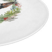 Australische Kelpie Kerstkrans Feestelijke Pup Snijplank (Hoek)