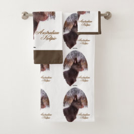 Australische Kelpie Kerstmis Bad Handdoek