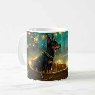 Australische Kelpie Kerstmis Feestelijke Reis Koffiemok