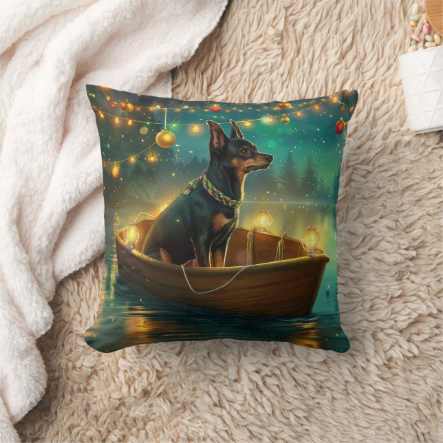 Australische Kelpie Kerstmis Feestelijke Reis Kussen (Deken)
