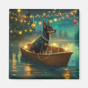 Australische Kelpie Kerstmis Feestelijke Reis Magneet
