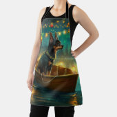 Australische Kelpie Kerstmis Feestelijke Reis Schort (Insitu)