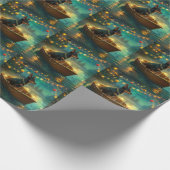 Australische Kelpie kerstvakantie Cadeaupapier (Hoek)