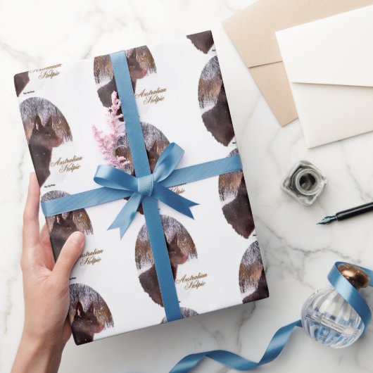 Australische Kelpie Kerstvakantie Cadeaupapier (Geschenken)