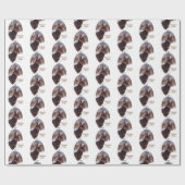 Australische Kelpie Kerstvakantie Cadeaupapier (Vlak)