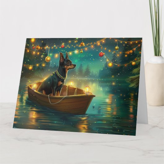 Australische Kelpie kerstvakantie Kaart (Voorkant)