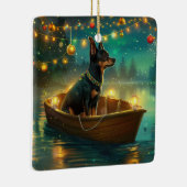 Australische Kelpie kerstvakantie Keramisch Ornament (Rechts)