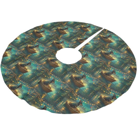 Australische Kelpie kerstvakantie Kerstboom Rok (Gekanteld)