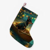Australische Kelpie kerstvakantie Kleine Kerstsok (Voorkant (Hangend))