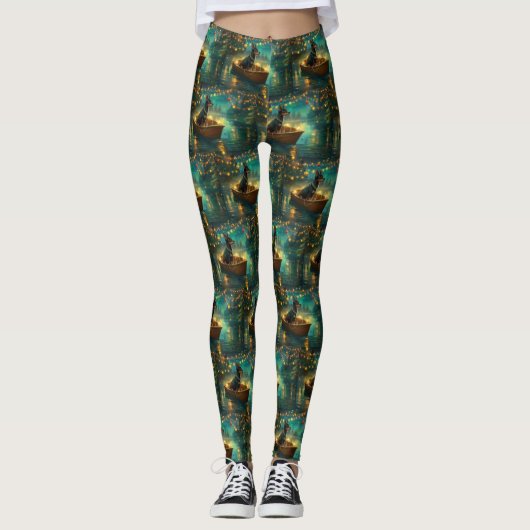 Australische Kelpie kerstvakantie Leggings (Voorkant)