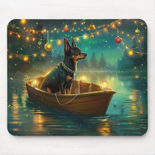 Australische Kelpie kerstvakantie Muismat (Voorkant)