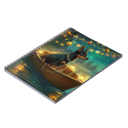 Australische Kelpie kerstvakantie Notitieboek (Linkerzijde)