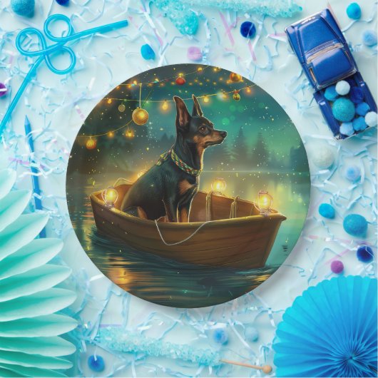 Australische Kelpie kerstvakantie Papieren Bordje (Feest)
