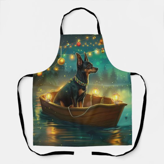 Australische Kelpie kerstvakantie Schort (Voorkant)