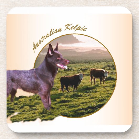 Australische Kelpie-kunstcadeaus Onderzetter (Voorkant)