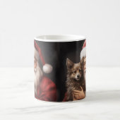 Australische Kelpie met Kerstman Kerstmis Koffiemok (Center)