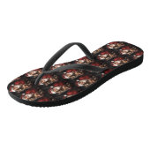 Australische Kelpie met Kerstman Kerstmis Teenslippers (Schuin)