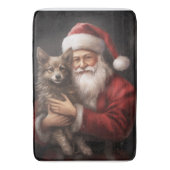 Australische Kelpie met Kerstmis Badmat (Voorkant Verticaal)