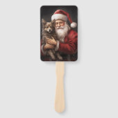 Australische Kelpie met Kerstmis Handwaaier (Voorkant)