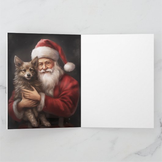 Australische Kelpie met Kerstmis Kaart (Binnen)