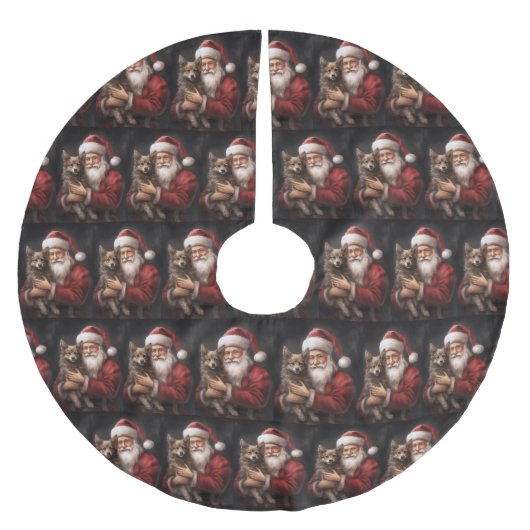 Australische Kelpie met Kerstmis Kerstboom Rok (Voorkant)