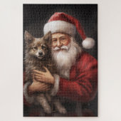 Australische Kelpie met Kerstmis Legpuzzel (Verticaal)