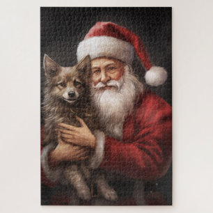Australische Kelpie met Kerstmis Legpuzzel