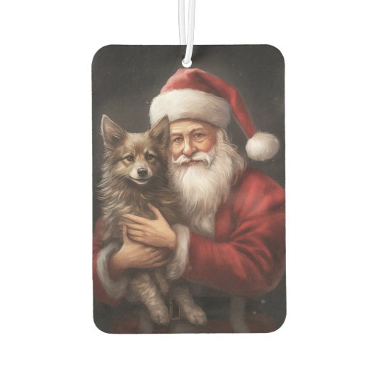 Australische Kelpie met Kerstmis Luchtverfrisser (Achterkant)