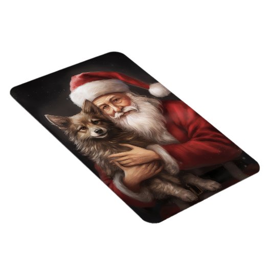 Australische Kelpie met Kerstmis Magneet (Rechterzijde)