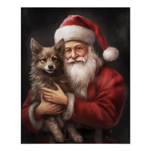 Australische Kelpie met Kerstmis Perfect Poster (Voorkant)