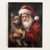 Australische Kelpie met Kerstmis Planner (Voorkant)
