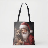 Australische Kelpie met Kerstmis Tote Bag (Voorkant)