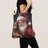 Australische Kelpie met Kerstmis Tote Bag (Dichtbij)