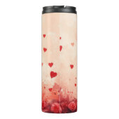 Australische Kelpie met Rozen - Valentijnsdag Thermosbeker (Achterkant)