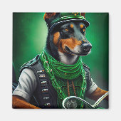 Australische Kelpie motor St. Patrick's Day Magneet (Voorkant)