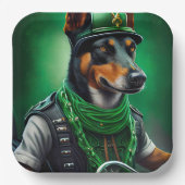 Australische Kelpie motor St. Patrick's Day Papieren Bordje (Voorkant)
