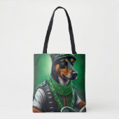 Australische Kelpie motor St. Patrick's Day Tote Bag (Voorkant)
