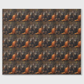 Australische Kelpie Puppy Herfst Delight Pompoen Cadeaupapier (Vlak)