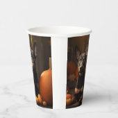 Australische Kelpie Puppy Herfst Delight Pompoen Papieren Bekers (Rechts)