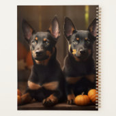Australische Kelpie Puppy Herfst Delight Pompoen Planner (Achterkant)