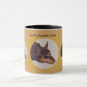 Australische Kelpie Ringer Coffee Mok (Midden)