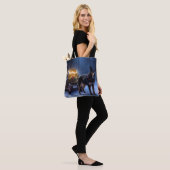 Australische Kelpie Sneeuwslee Kerstversiering  Tote Bag (Op model)