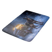 Australische Kelpie Snowy Sleigh Kerst Decor Badmat (Gekanteld)