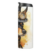 Australische Kelpie Steampunk Hond Thermosbeker (Geroteerd rechts)