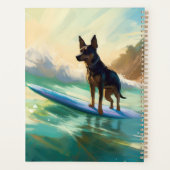 Australische Kelpie-strand surfen Schilderij Planner (Achterkant)
